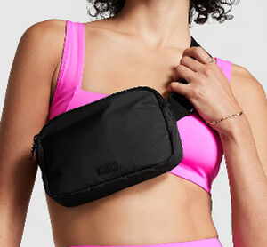 Victoria's Secret PINK Black Small Belt Bag NEW Purse Fanny Pack